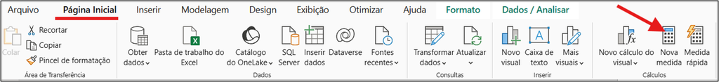 tela de como criar uma medida
